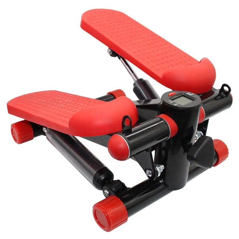 Compact LCD Mini Stepper with Resistance Bands