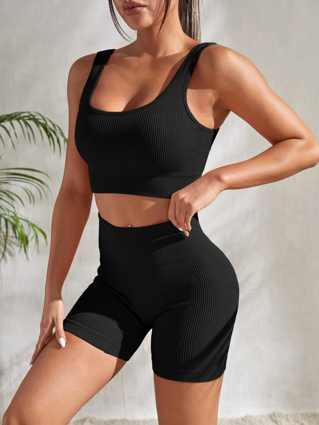 Ribbed Yoga Set (2-Piece)