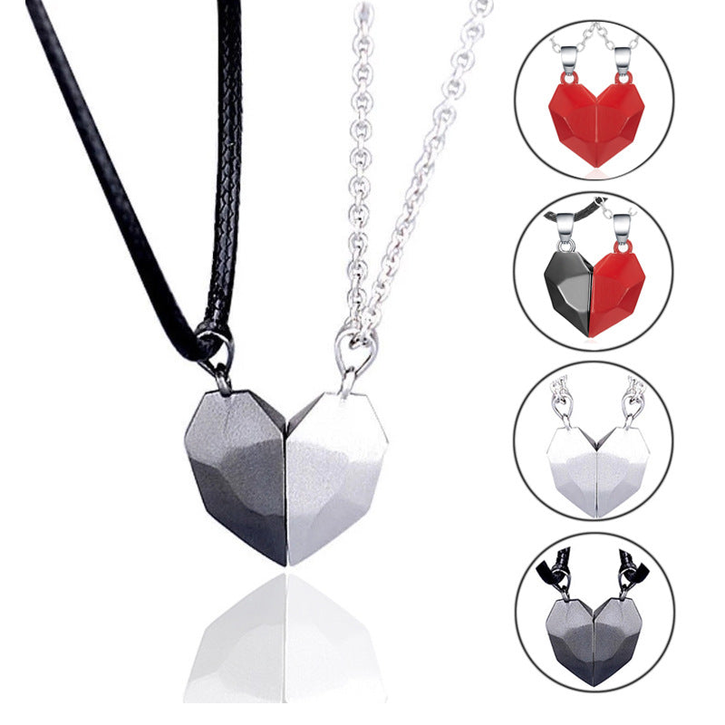 Magnetic Heart Duo Necklace