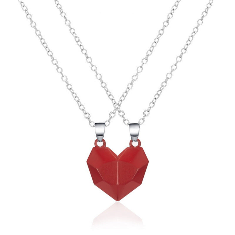 Magnetic Heart Duo Necklace