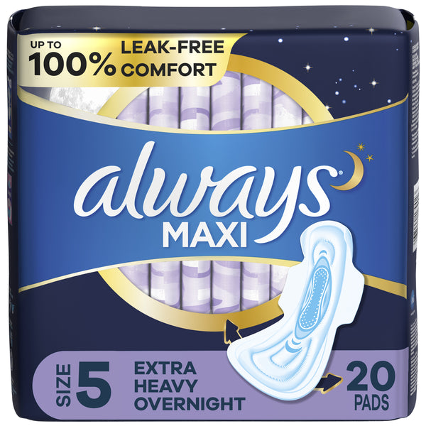 Always Maxi Extra Heavy Overnight Pads Size 5