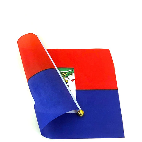 100pcs Haiti Hand Flag