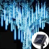 Solar LED Meteor Shower String Lights