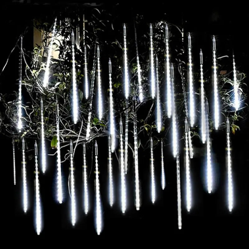 Solar LED Meteor Shower String Lights