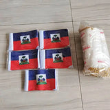 100pcs Haiti Hand Flag