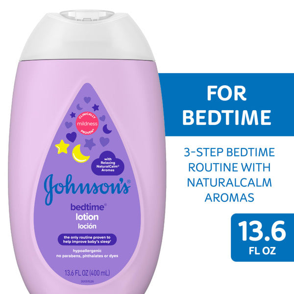 Johnson's Moisturizing Bedtime Baby Lotion, Paraben-Free