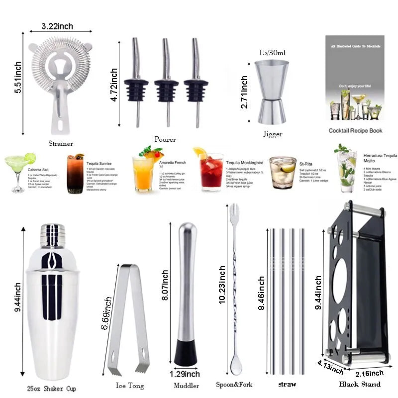 Boston Cocktail Shaker Set