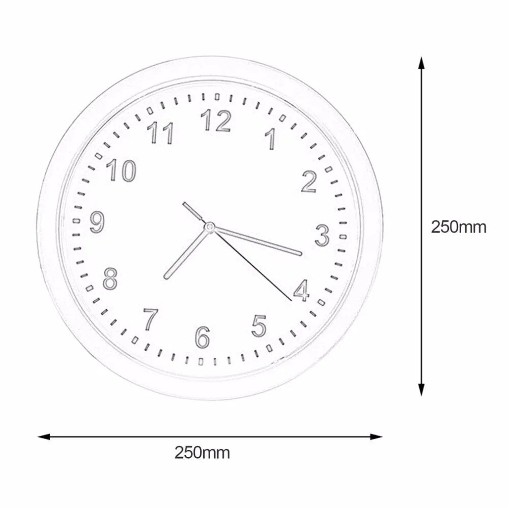 Hidden Wall Clock Safe Box