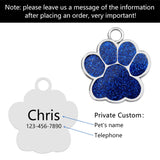 Glitter Paw Personalized Pet ID Tags