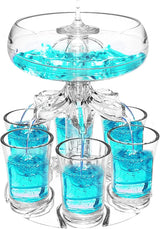 Party Shot Dispenser with 6 Glasses