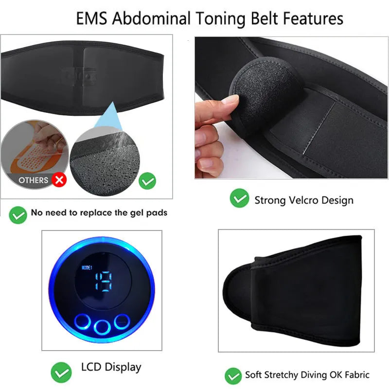 EMS Abdominal Trainer Toning Belt