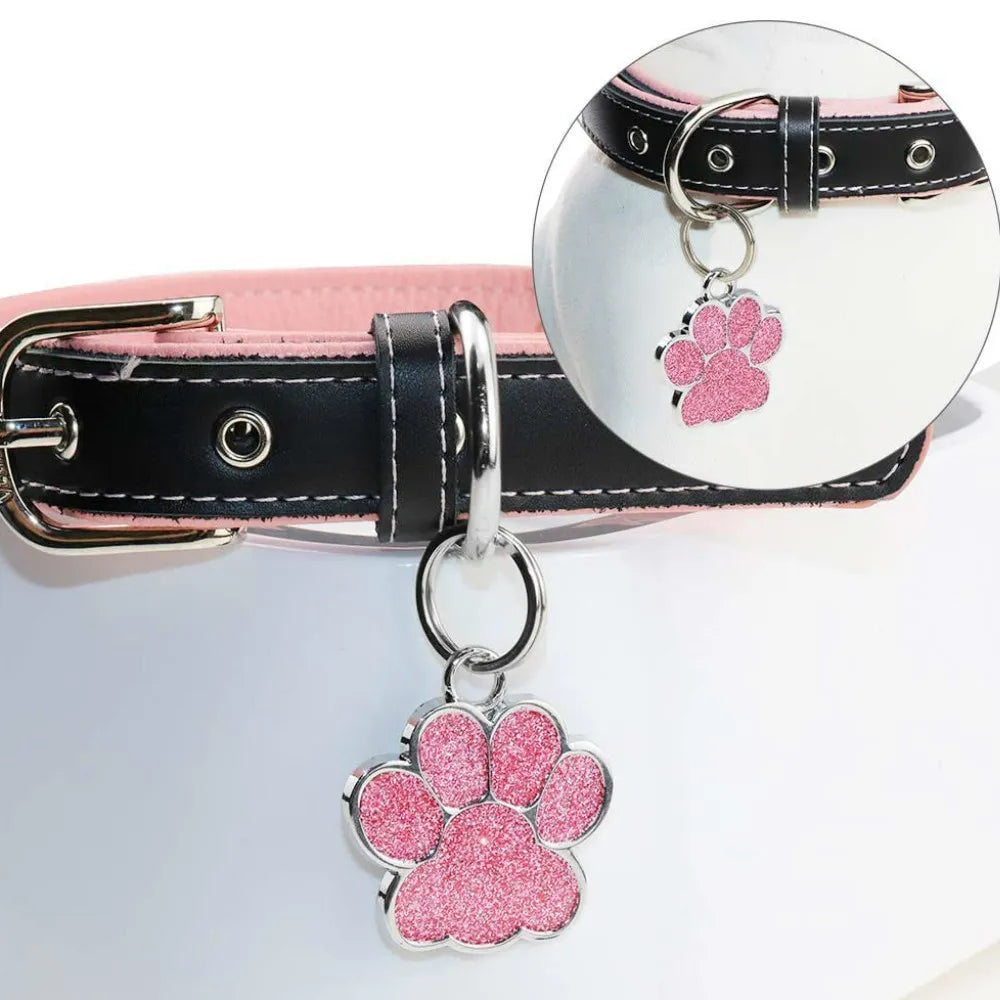 Glitter Paw Personalized Pet ID Tags