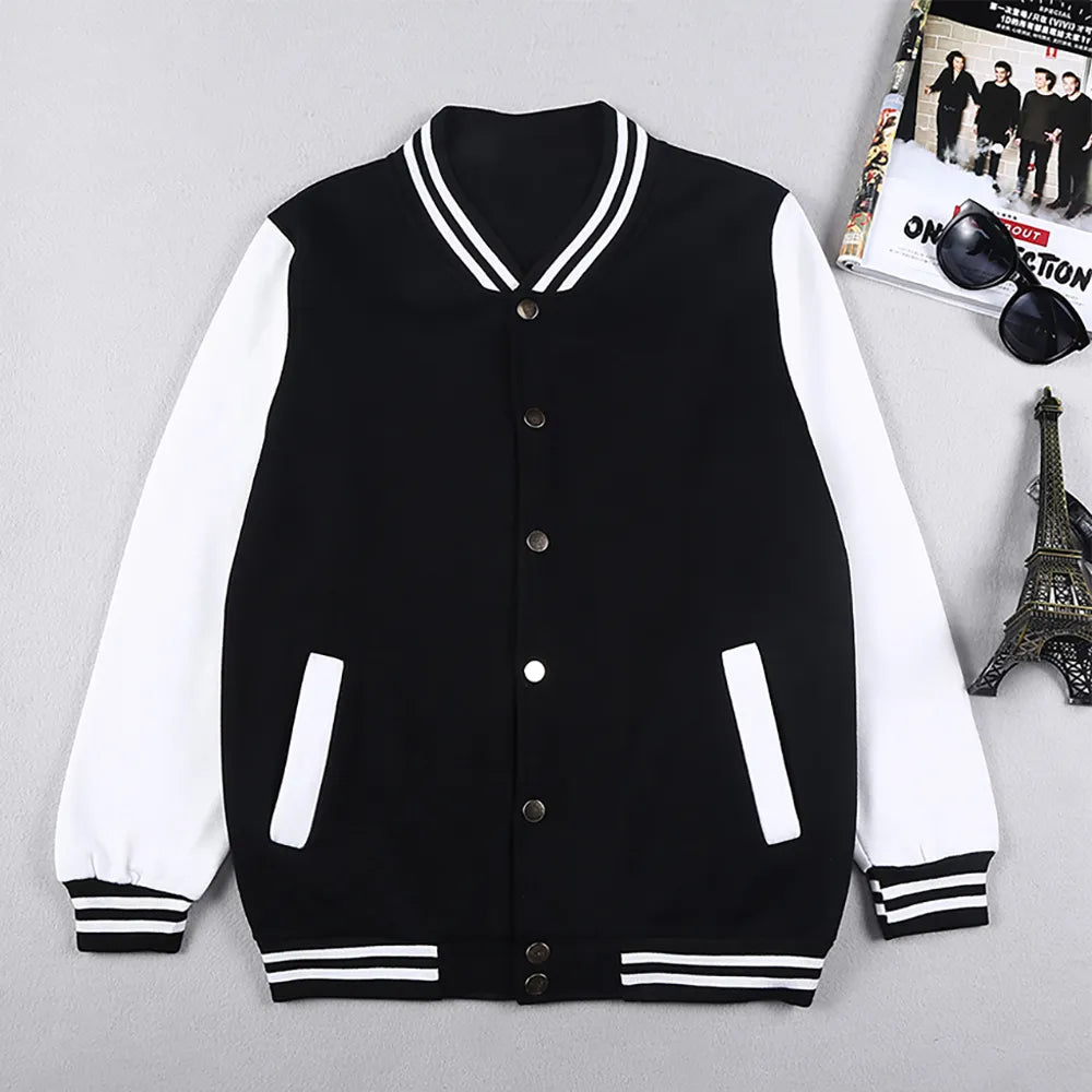 LA Retro Letter Baseball Jacket