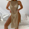 Women Hollow Out Crochet Bikini Cover Up