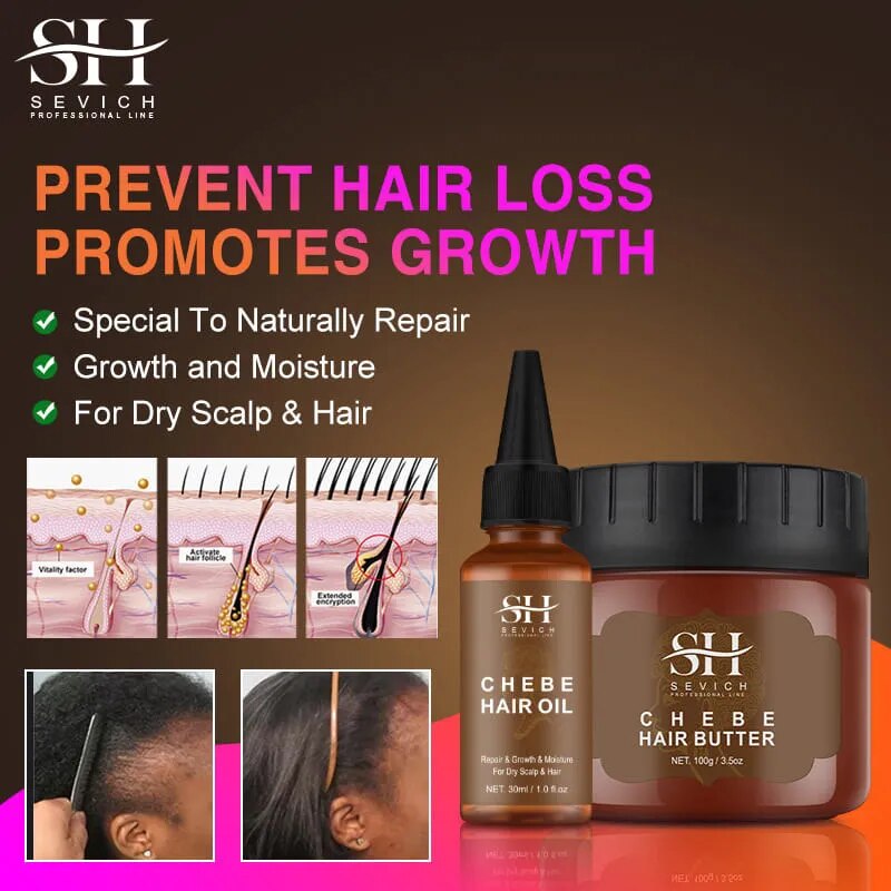 SEVICH Chebe Hair Growth Oil Set