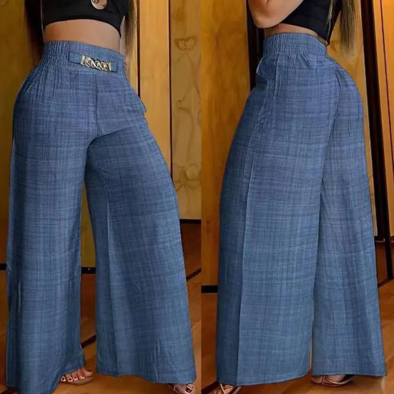 High Waist Wide Leg Flared Pants