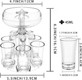 Party Shot Dispenser with 6 Glasses