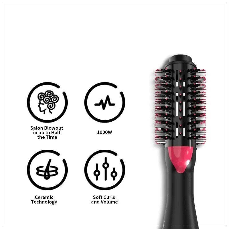 Pink 2-in-1 Hair Dryer & Volumizer