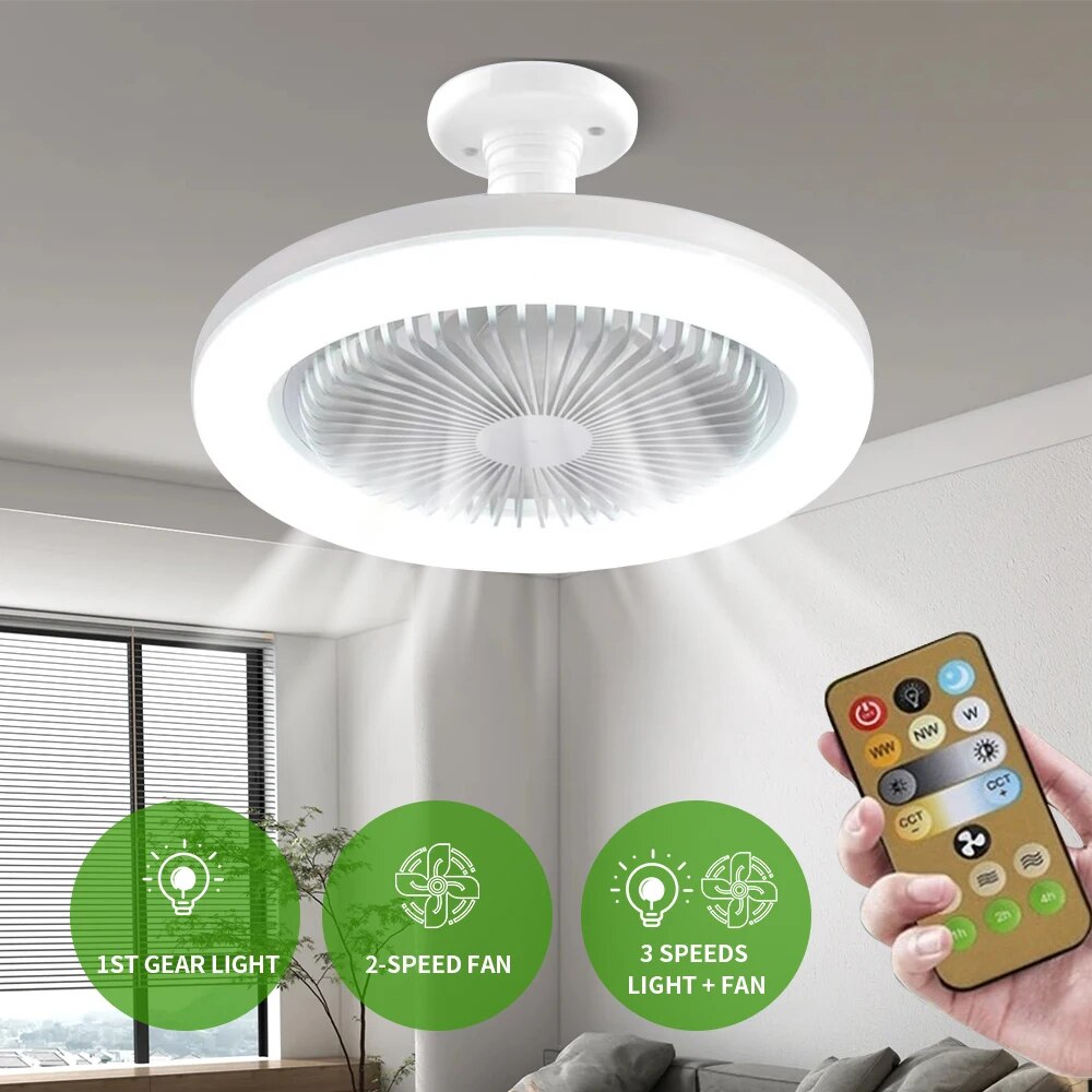 Smart Ceiling Fan with Remote & Light