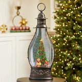 Jumbo Holiday Glitter Lantern with LED Light, Assorted Designs