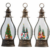 Jumbo Holiday Glitter Lantern with LED Light, Assorted Designs