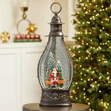 Jumbo Holiday Glitter Lantern with LED Light, Assorted Designs